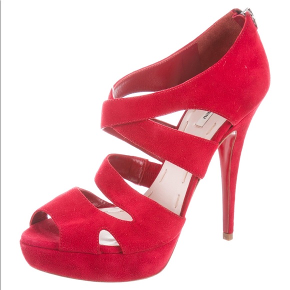 Miu Miu Shoes - Miu Miu peep-toe pumps
